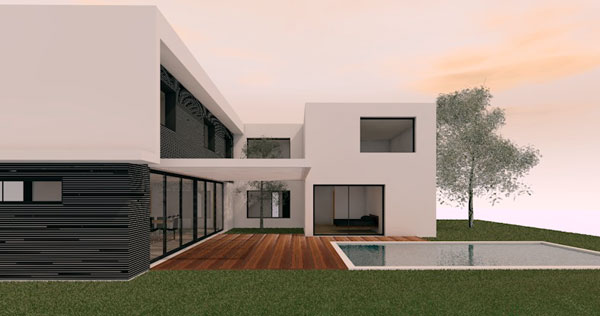 Construction d une maison contemporaine a Tournefeuille projet par l Atelier S architecture architecte a Toulouse 3
